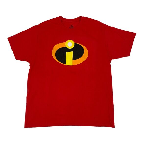 Incredibles 2 Pixar Movie T Shirt Mens S Small Red Short Sleeve 100% Cotton Tee - Picture 1 of 8